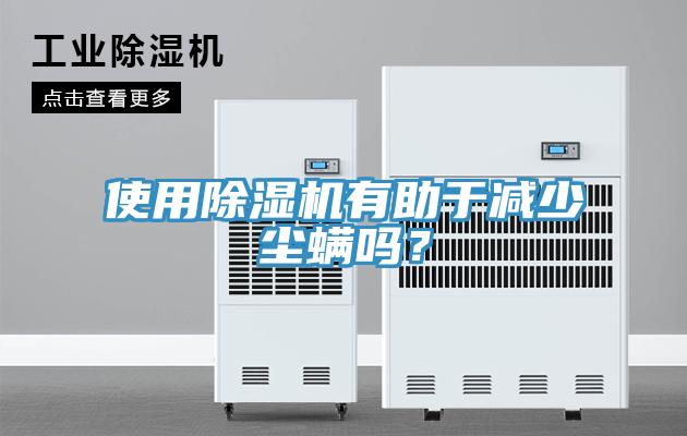 使用除濕機有助于減少塵螨嗎?