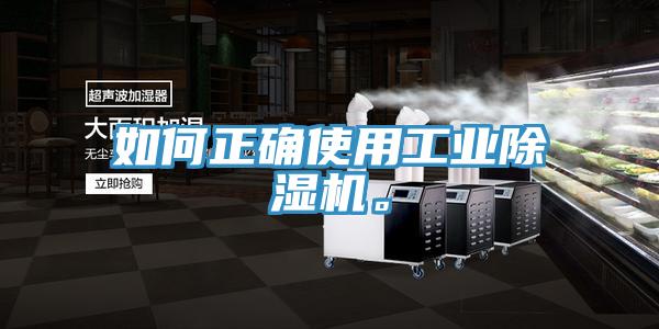 如何正確使用工業除濕機。