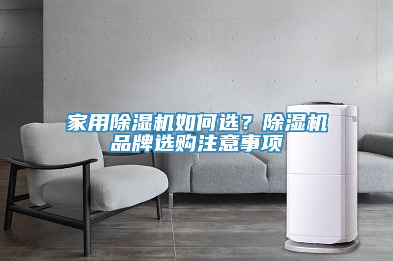 家用除濕機如何選？除濕機品牌選購注意事項
