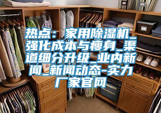 熱點:家用除濕機_強化成本與瘦身_渠道細分升級_業內新聞_新聞動態-實力廠家官網
