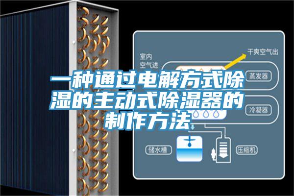 一種通過電解方式除濕的主動式除濕器的制作方法
