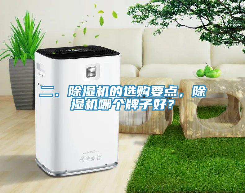 二、除濕機的選購要點，除濕機哪個牌子好？