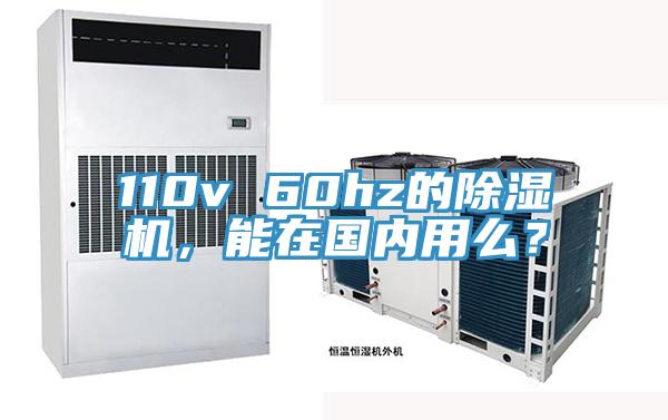 110v 60hz的除濕機，能在國內用么？