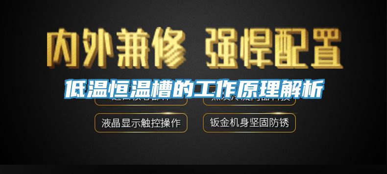 低溫恒溫槽的工作原理解析