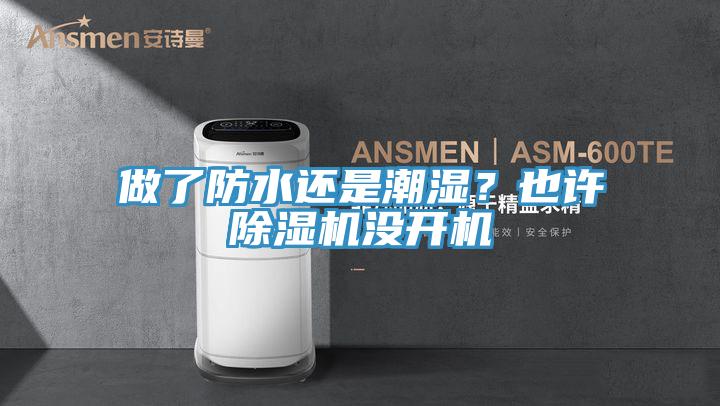 做了防水還是潮濕？也許除濕機沒開機