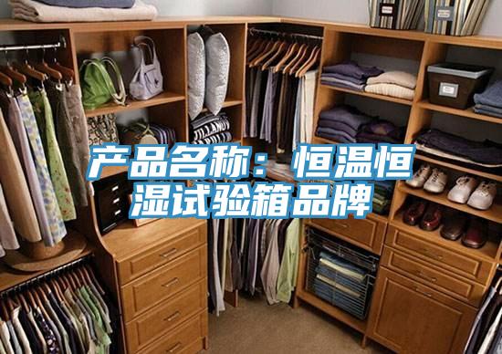產品名稱：恒溫恒濕試驗箱品牌