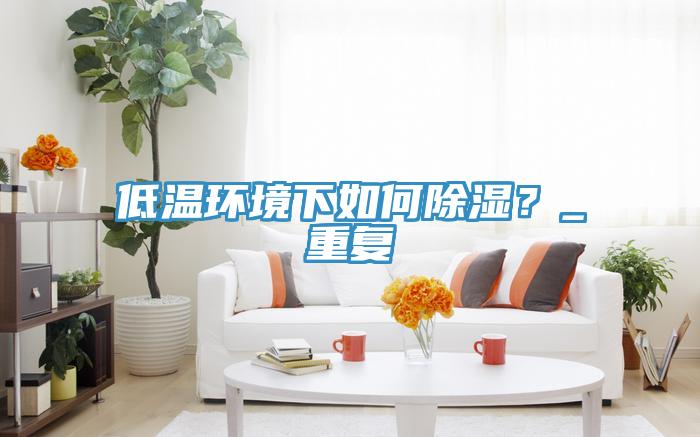 低溫環(huán)境下如何除濕？_重復(fù)