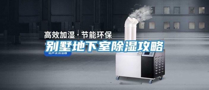 別墅地下室除濕攻略
