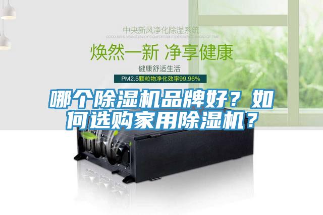 哪個除濕機品牌好?如何選購家用除濕機?