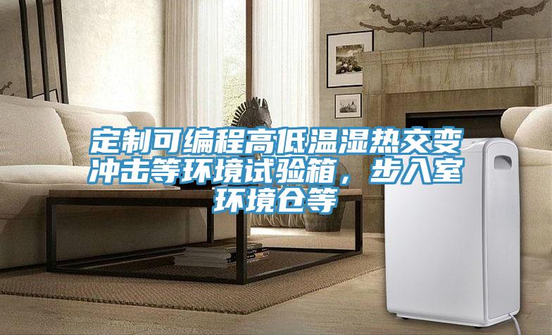 定制可編程高低溫濕熱交變沖擊等環境試驗箱，步入室環境倉等