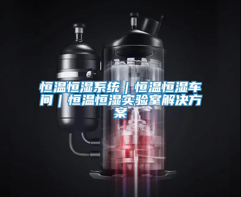 恒溫恒濕系統｜恒溫恒濕車間｜恒溫恒濕實驗室解決方案