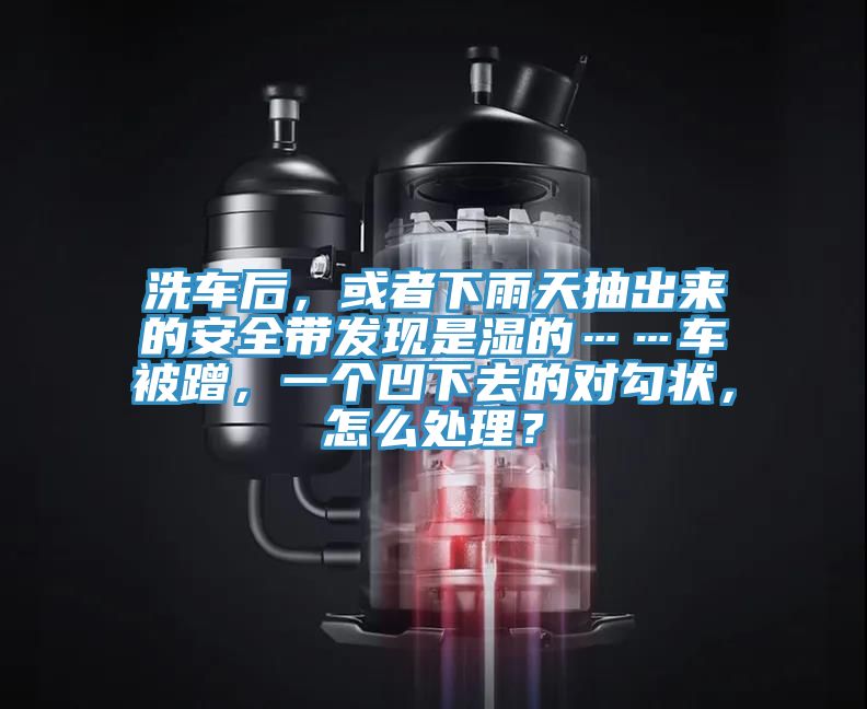 洗車后，或者下雨天抽出來的安全帶發現是濕的……車被蹭，一個凹下去的對勾狀，怎么處理？