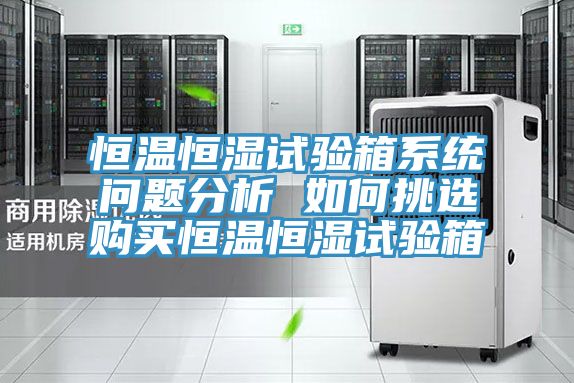 恒溫恒濕試驗箱系統問題分析 如何挑選購買恒溫恒濕試驗箱