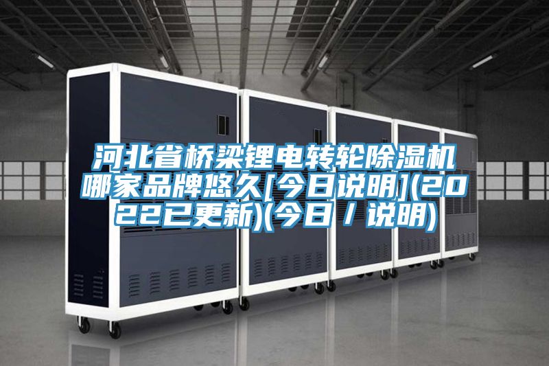 河北省橋梁鋰電轉輪除濕機哪家品牌悠久[今日說明](2022已更新)(今日／說明)