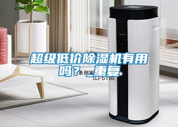 超級低價除濕機有用嗎?_重復