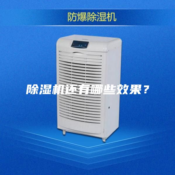 除濕機還有哪些效果？