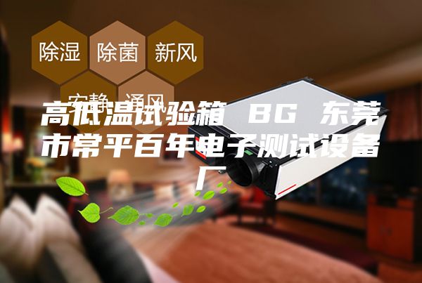 高低溫試驗箱 BG 東莞市常平百年電子測試設備廠